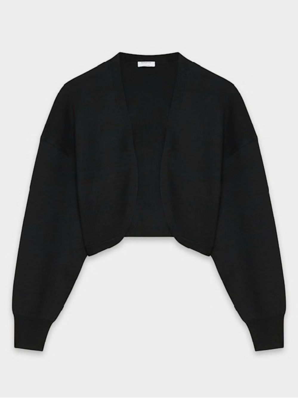 ARITZIA Babaton Cropped Open-Front Black Cardigan Decision Shrug XS